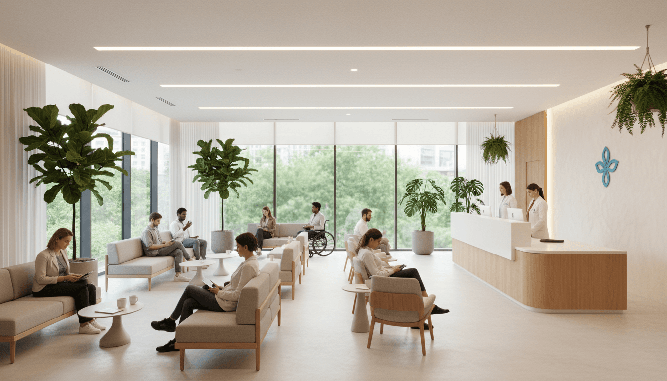Comfortable waiting room at TAC Healthcare in Houston